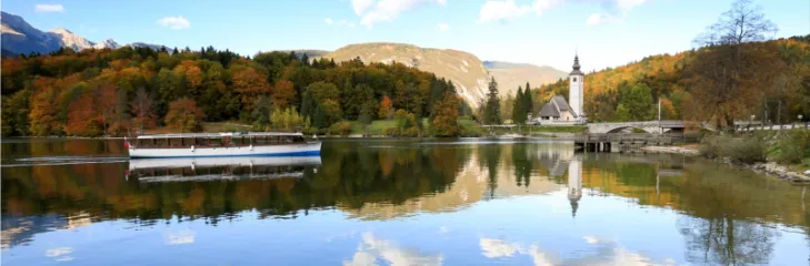 Lake Bohinj in the Julian Alps