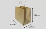 recycled kraft paper bags, recycled bags with handles,